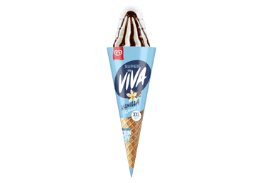 Valgomieji ledai SUPER VIVA, vanilės skonio, 145 g