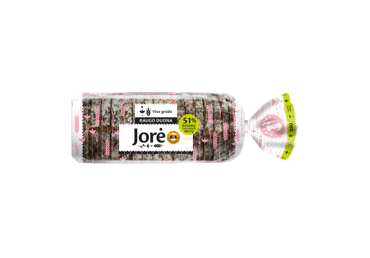 Raugo sumuštinių duona JORĖ su visų grūdo dalių miltais, 500 g