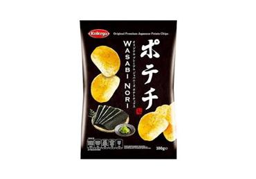 Bulvių traškučiai KOIKEYA WASABI NORI, 100 g