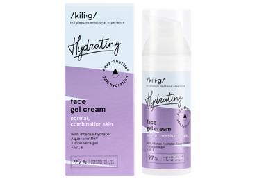 KILIG HYDRATING intensyviai drėkinantis gelinis kremas normaliai, mišriai veido odai 50 ml