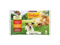 Šunų ėdalas FRISKIES su vištiena, jautiena, ėriena, 340 g