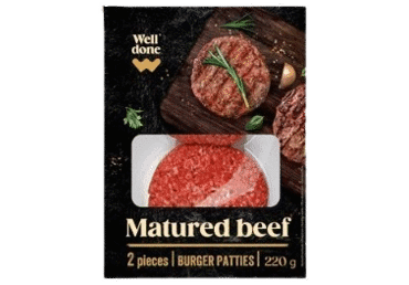 Brandintos jautienos mėsainių maltiniai WELL DONE, 220 g
