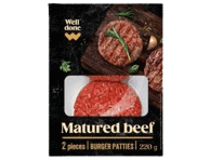 Brandintos jautienos mėsainių maltiniai WELL DONE, 220 g