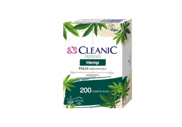 Ausų krapštukai CLEANIC NATURAL HEMP, 200 vnt., 200 vnt.