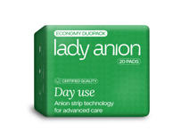 Higieniniai paketai LADY ANION, 10 vnt.