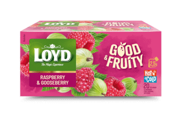 Vaisinė arbata LOYD, aviečių ir agrastų skonio, 50 g