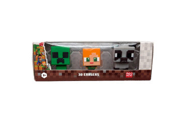 3D trintukų rinkinys MINECRAFT, 3 vnt.