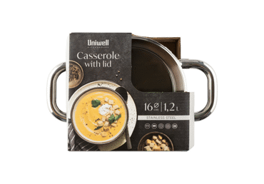 Puodas su dangčiu UNIWELL, 16 cm - 1