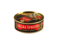 Didieji šprotai aliejuje pomidorų padaže BRIVAIS VILNIS, 240 g