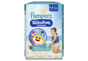 Sauskelnės-kelnaitės PAMPERS Pants Splashers, 4 dydis, 9 - 15 kg, 11 vnt.