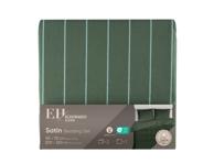 Satininės patalynės komplektas 200x220/2x50x70cm žaliai dryžuota