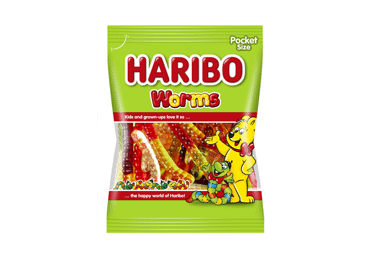Guminukai HARIBO WORMS, 150 g
