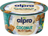 Fermentuot. kokosų produktas ALPRO, sūdytos karamelės skonio, 120 g