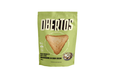 Duonos skrebučiai OBERTOS, grybų ir grietinės skonio, 100 g