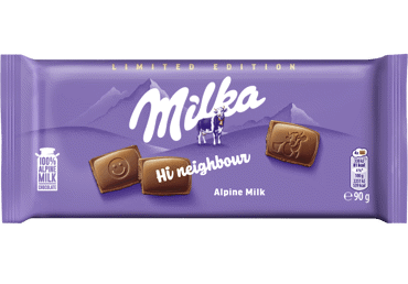 Pieninis šokoladas MILKA, 90 g