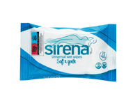 Drėgnos servetėlės SIRENA, 15 vnt.