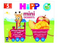 Ekologiškas desertas su persikais ir mangais HiPP