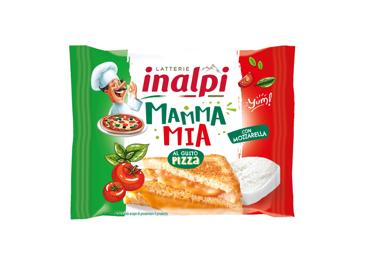Lydytas sūris INALPI MAMMA MIA riekelėmis, 41 % rieb. s. m., 150 g