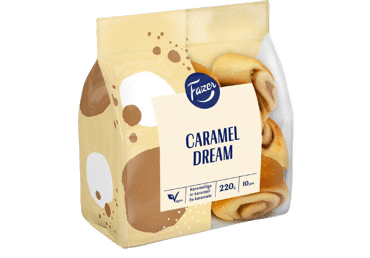 Mini bandelės su karamelės įdaru, 220 g