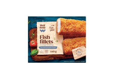 Žuvų filė traškiame apvalkale WELL DONE 440g