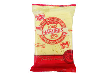 Sūris ROKIŠKIO NAMINIS, 45 % rieb., 500 g