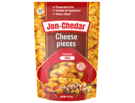 Kepti sūrio gabaliukai BBQ JON-CHEDAR, 43 % rieb. s. m., 80 g