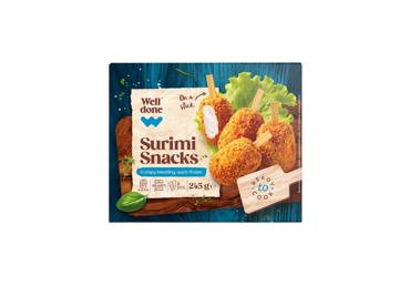 Šaldytos krabų žnyplės WELL DONE iš surimio, 245 g