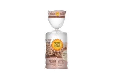 Grikių trapučiai SAULĖS GRŪDAS, 80 g