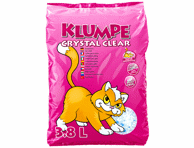 Silikagelio kačių kraikas KLUMPE CRYSTAL CLEAR, 3.8 l