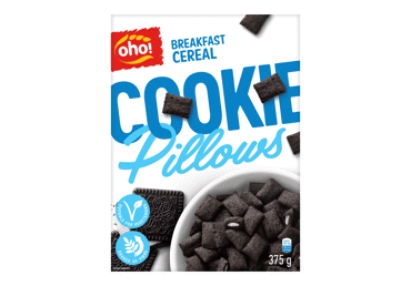 Sausi pusryčiai OHO COOKIE PILLOWS, 375 g