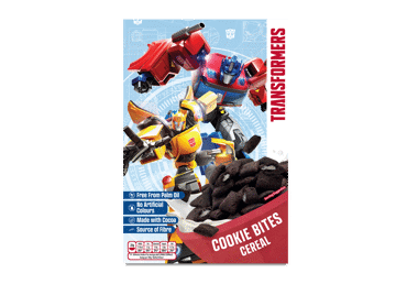 Sausi pusryčiai kakavinės pagalvėlės TRANSFORMERS, 375 g