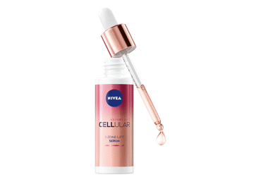 NIVEA CELLULAR EXPERT LIFT 3-jų zonų odą stangrinantis serumas veidui, kaklui ir dekoltė, 30 ml - 2