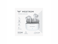 Belaidės ausinės WESTROM, T175 White