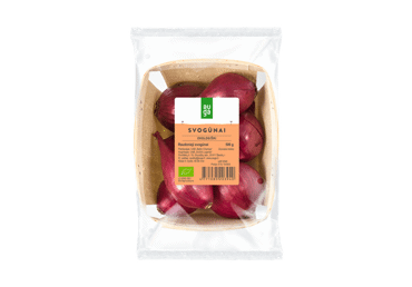 Ekologiški rausvieji svogūnai AUGA, 500 g