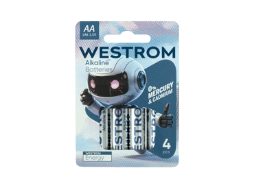 Elementai WESTROM AA, LR6, 1,5 V, 4 vnt.