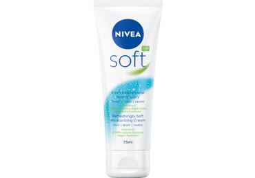 NIVEA Soft drėkinamasis kremas veidui, kūnui, rankoms, 75 ml