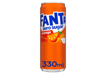 Gazuotas gėrimas FANTA Apelsinų Zero, 330 ml, depozitnė tara, 330 ml