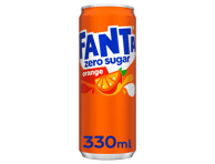 Gazuotas gėrimas FANTA Apelsinų Zero, 330 ml, depozitnė tara, 330 ml