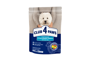 Club 4 Paws Premium su ėriena ir ryžiais suaugusiems visų veislių šunims visavertis sausas pašaras, 0,9 kg