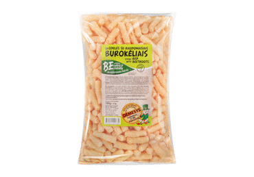 Kukurūzų lazdelės su raudonaisiais burokėliais MORKŪNAS, 100 g