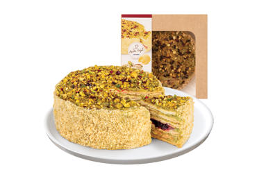 Tortas NAPOLEONAS su pistacijų kremu, mažas, 1 kg