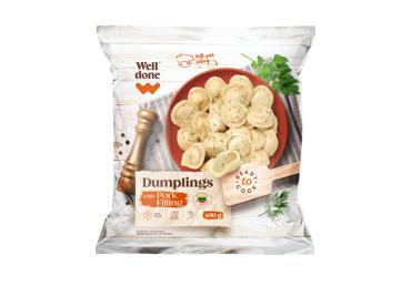 Šaldyti koldūnai su kiaulienos įdaru WELL DONE, 400 g
