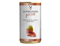 Žaliosios alyvuogės LA EXPLANADA, įdarytos ančiuviais, 350 g