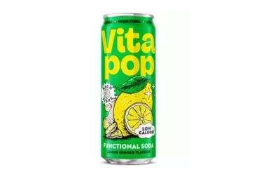 Gazuotas funkcinis gėrimas VITA POP (LEMON GINGER), 330ml