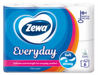 Tualetinis popierius ZEWA EVERYDAY; 3sl, 6vnt