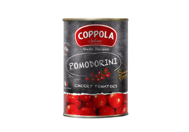 Vyšniniai pomidorai COPPOLA (POMODORINI) savo sultyse, 400 g
