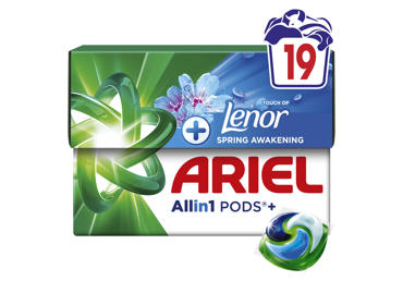 Skalbimo kapsulės ARIEL FRESH AIR, 19 vnt