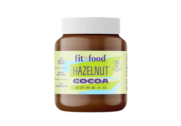 Tepamasis kremas FITNFOOD su lazdynų riešutais ir kakava, 360 g