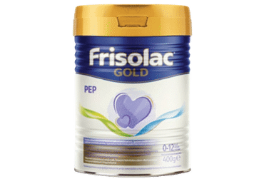 Pieno mišinys alergiškiems kūdikiams FRISOLAC GOLD PEP (0-12 mėn.), 400 g