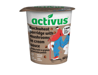 Grikių dribsnių košė ACTIVUS (su grybais ir grietinėle), 60 g